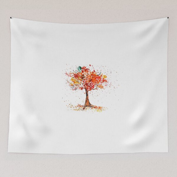 Item preview, Watercolor of autumn tree designed and sold by oanaunciuleanu.