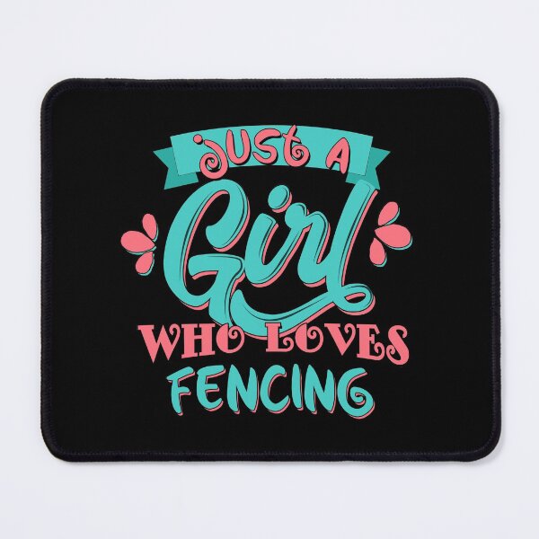 Aperçu de l'œuvre Just A Girl Who Loves Fencing Gift graphic créée et vendue par theodoros20.