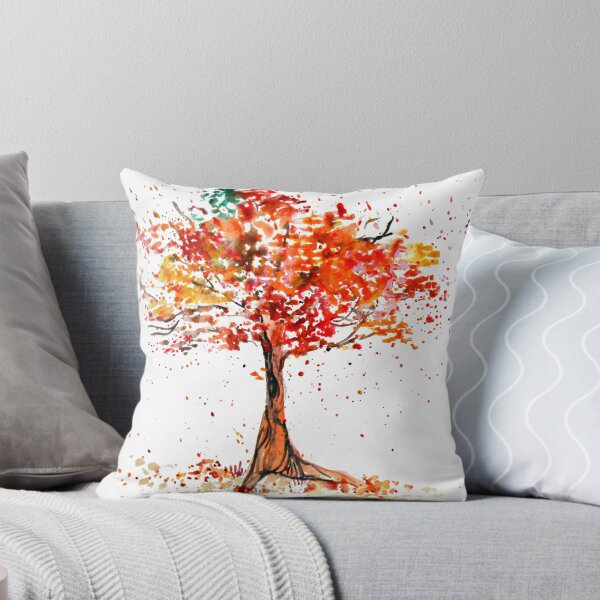 Item preview, Watercolor of autumn tree designed and sold by oanaunciuleanu.
