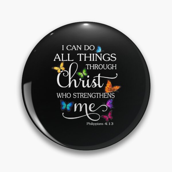 Item preview, I Can Do All Things Through Christ Butterfly Art Religious designed and sold by LochyshiArah.
