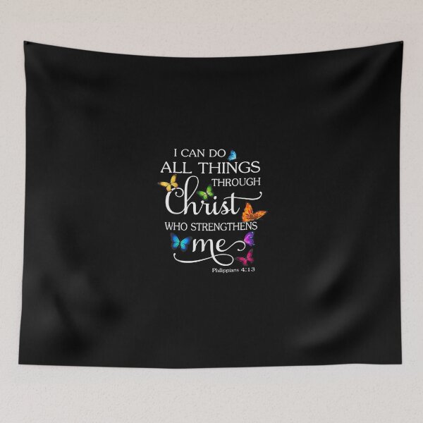 Item preview, I Can Do All Things Through Christ Butterfly Art Religious designed and sold by LochyshiArah.