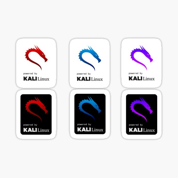 Powered by Kali Colored Sticker