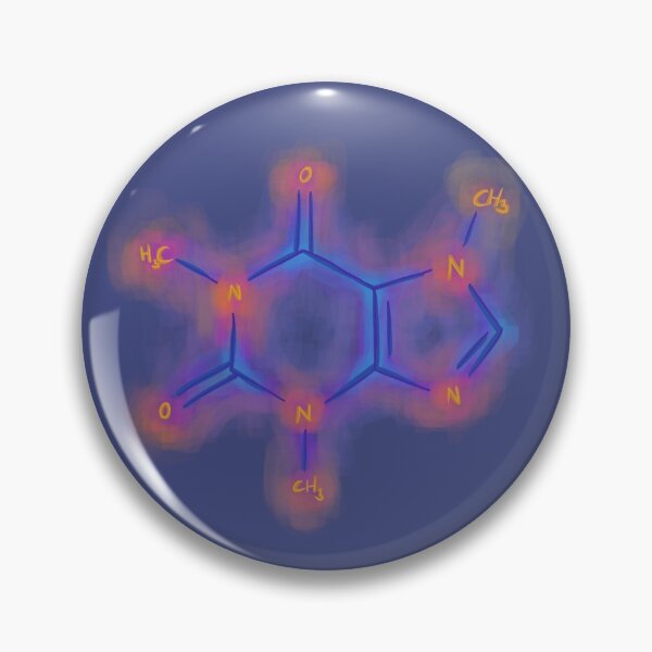 Item preview, Neon Caffeine Molecule designed and sold by Scar-R-ed.