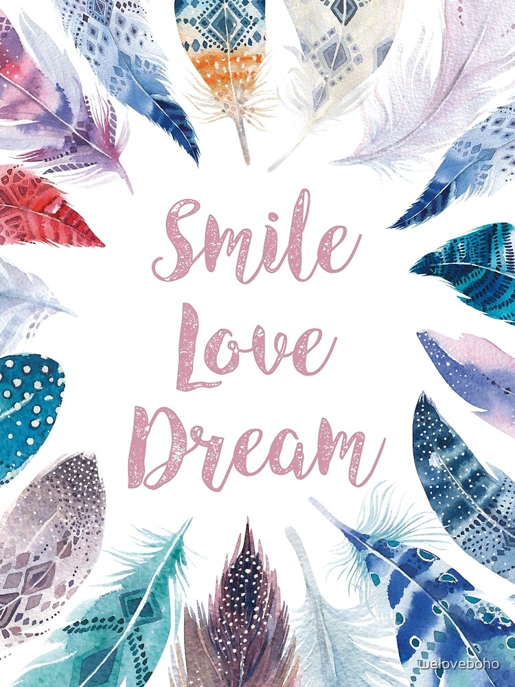 Feathers, Smile, love, dream de weloveboho