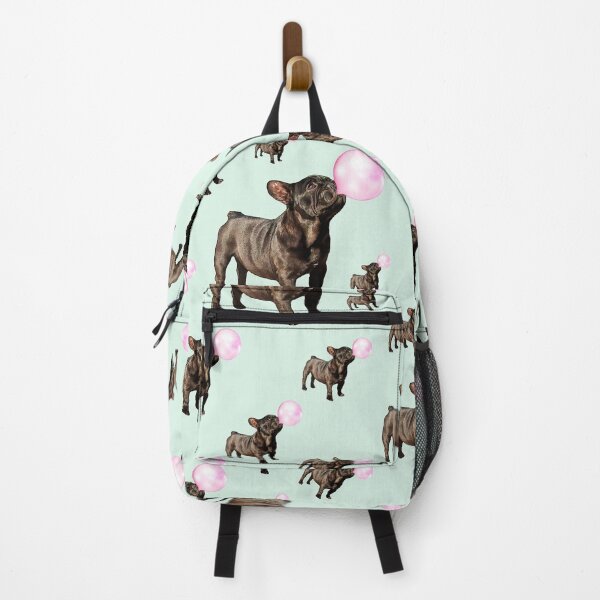 Item preview, French bulldog puppy and pink bubblegum, cool, funny frenchie dog designed and sold by Collagedream.