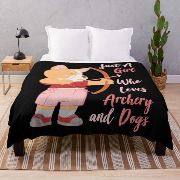 Item preview, Just A Girl Who Loves Archery and Dogs Gift design designed and sold by theodoros20.