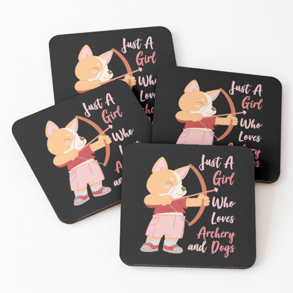 Item preview, Just A Girl Who Loves Archery and Dogs Gift design designed and sold by theodoros20.
