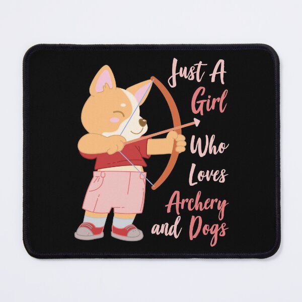 Item preview, Just A Girl Who Loves Archery and Dogs Gift design designed and sold by theodoros20.