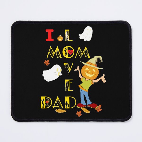 Item preview,  I love mom and dad halloween funny pumpkin  Yellow  designed and sold by John-merou.