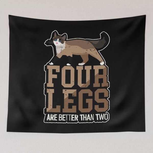 Item preview, Four legs are better than two cat lover catmom designed and sold by Arneeeeee.