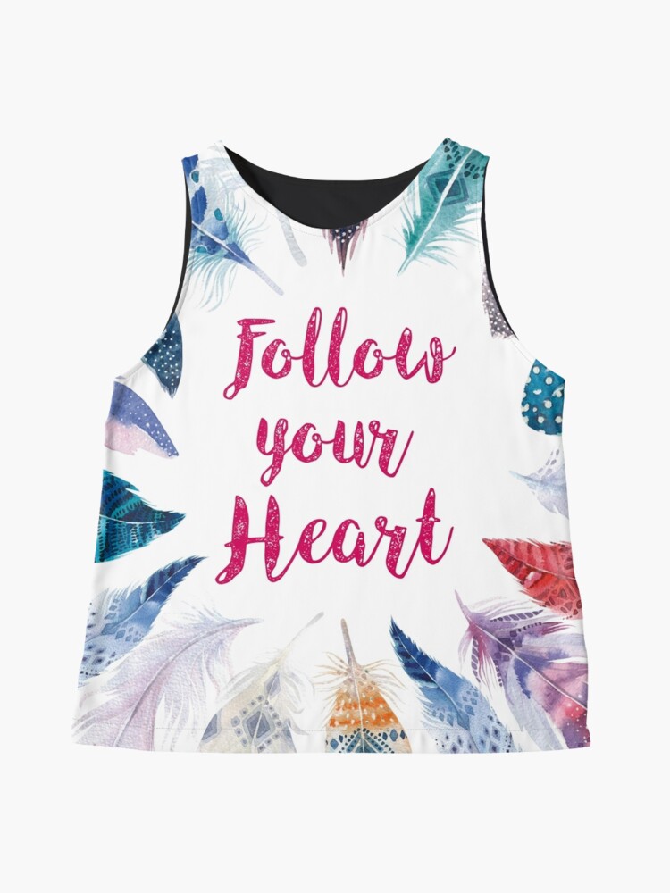 Imagen 4 de 6, Blusa sin mangas con la obra Feathers, Follow your heart, diseñada y vendida por weloveboho.