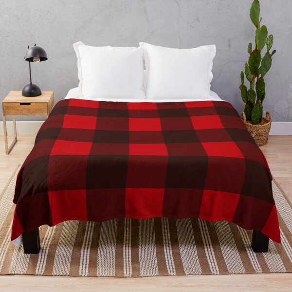 Item preview, Red and Black Buffalo Plaid Pattern Christmas gift Home Decor designed and sold by Orchyd.