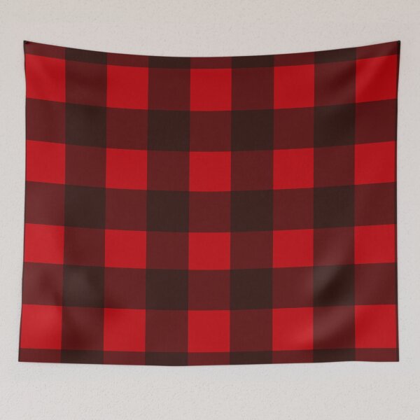 Item preview, Red and Black Buffalo Plaid Pattern Christmas gift Home Decor  designed and sold by Orchyd.
