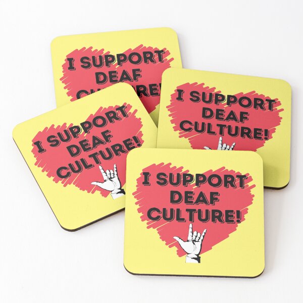 Item preview, I support Deaf Culture! designed and sold by Vatazumet.