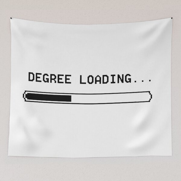 Item preview, Degree Loading- Black text designed and sold by maryhop.