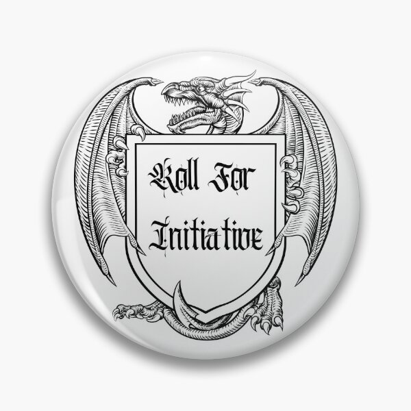 Item preview, Roll for Initiative (Black Crest) designed and sold by RockNRole.