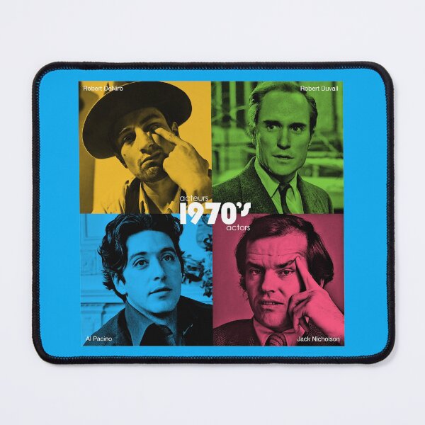 Item preview, Iconic actors 1970s - The new American-style wave - quadra color designed and sold by Moviefolie.