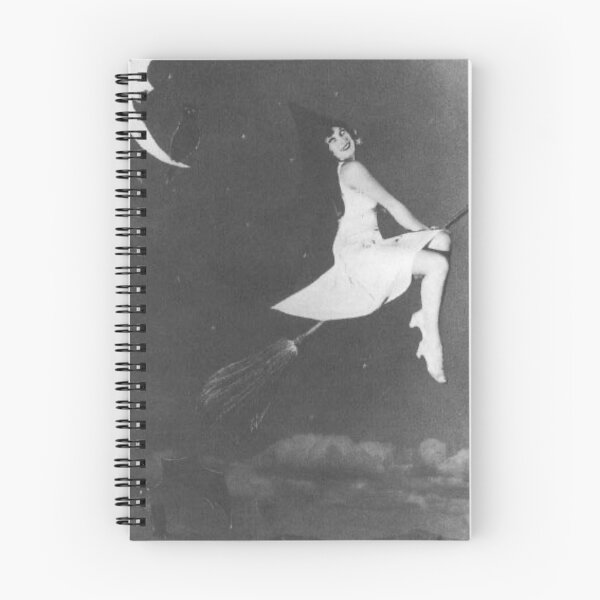 Item preview, Witch on Broomstick Vintage Halloween Photograph  designed and sold by Bellathewilde.