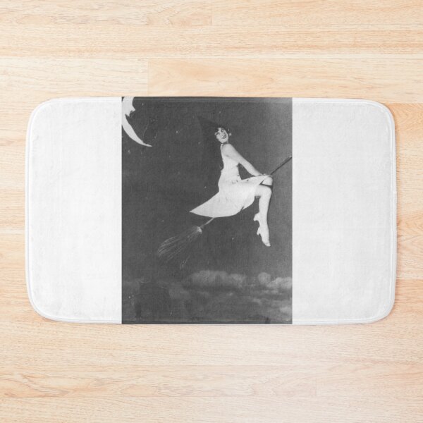 Item preview, Witch on Broomstick Vintage Halloween Photograph  designed and sold by Bellathewilde.