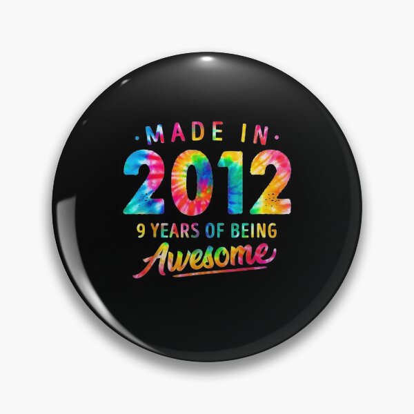 Item preview, 9 Years Old 9th Birthday Made 2012 Tie Dye Men Women designed and sold by JacekshiAmra.