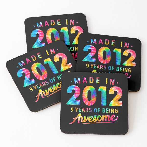 Item preview, 9 Years Old 9th Birthday Made 2012 Tie Dye Men Women designed and sold by JacekshiAmra.