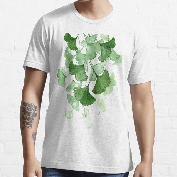 Premium Vector  Botanical drawing of ginkgo biloba decorative flower  black and white graphics of botany