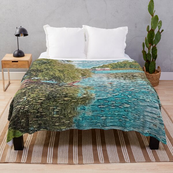 Item preview, Idyll at the lake - digital painting designed and sold by MarionsArt.