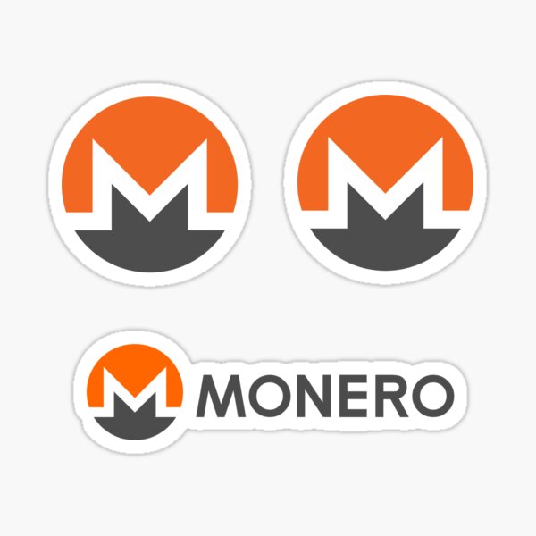 Monero cryptocurrency - Monero XMR Sticker