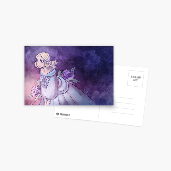 Watercolour Rose Clara Postcard