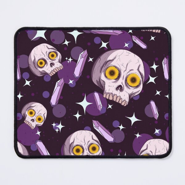Item preview, Purple floral skull with crystals, designed and sold by urban-color.