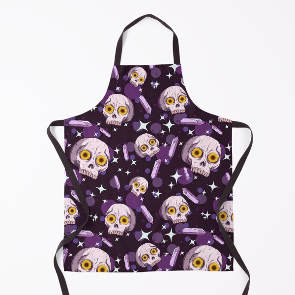 Item preview, Purple floral skull with crystals, designed and sold by urban-color.