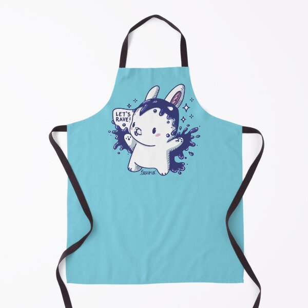 Item preview, Kawaii Cute raven bunny saying "Let's rave!" designed and sold by SPIRIMAL.