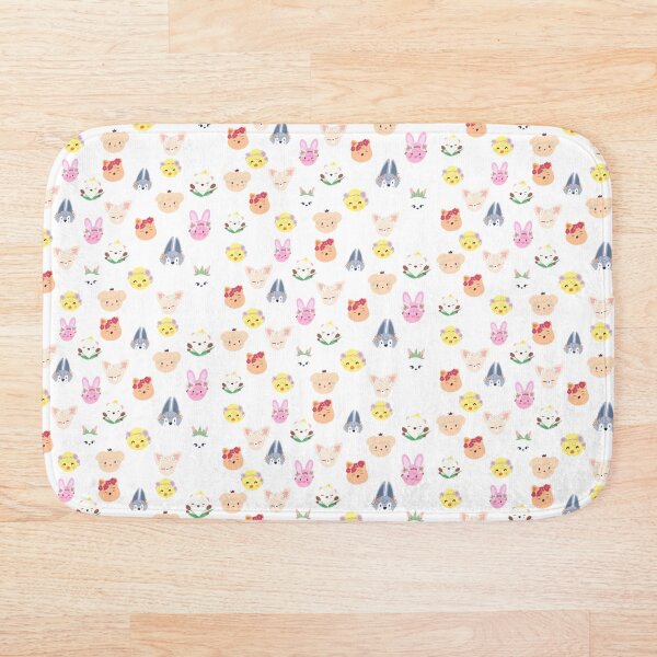 skzoo birth flower design Bath Mat