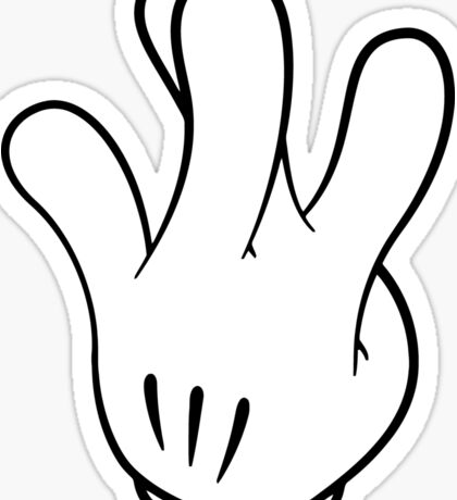 Mickey Hands: Stickers | Redbubble