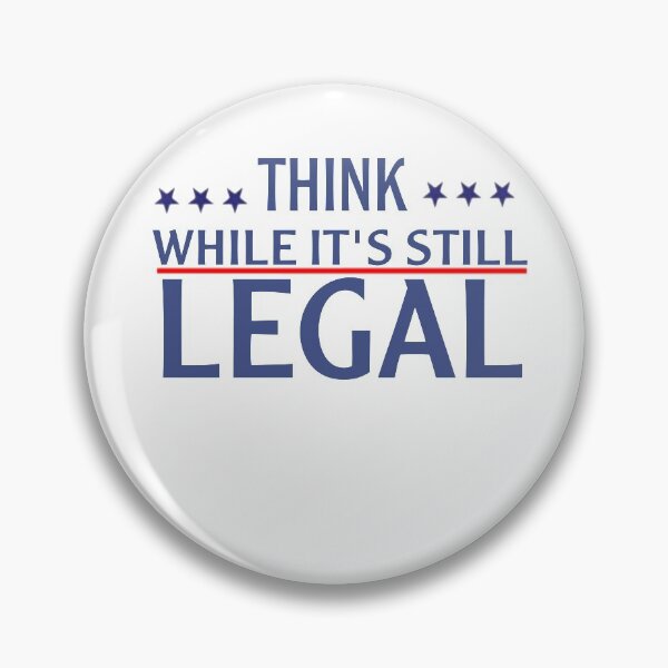 Item preview, Think While It's Still Legal Political Classic T-Shirt  designed and sold by Nedskr.
