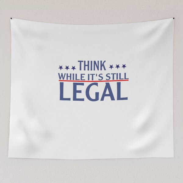 Item preview, Think While It's Still Legal Political Classic T-Shirt  designed and sold by Nedskr.