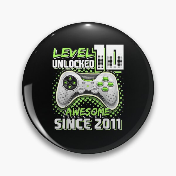Item preview, Level 10 Unlocked Awesome 2011 Video Game 10th Birthday designed and sold by SeyedshiNaia.