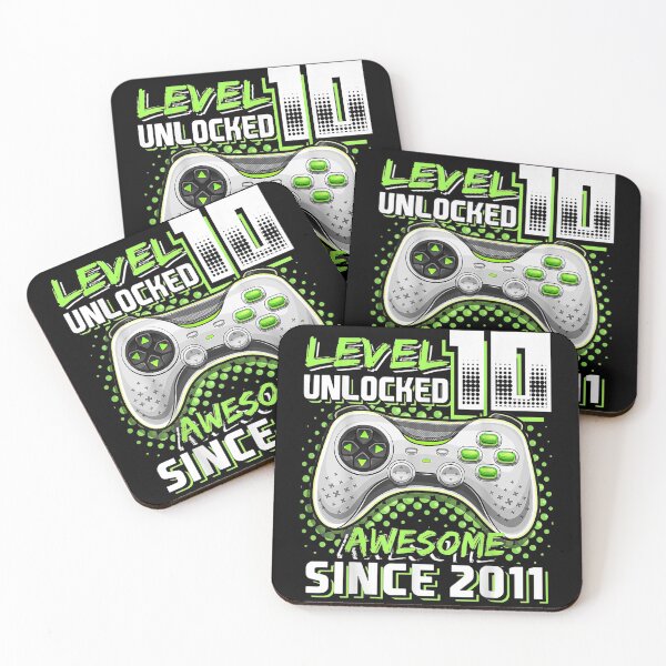 Item preview, Level 10 Unlocked Awesome 2011 Video Game 10th Birthday designed and sold by SeyedshiNaia.