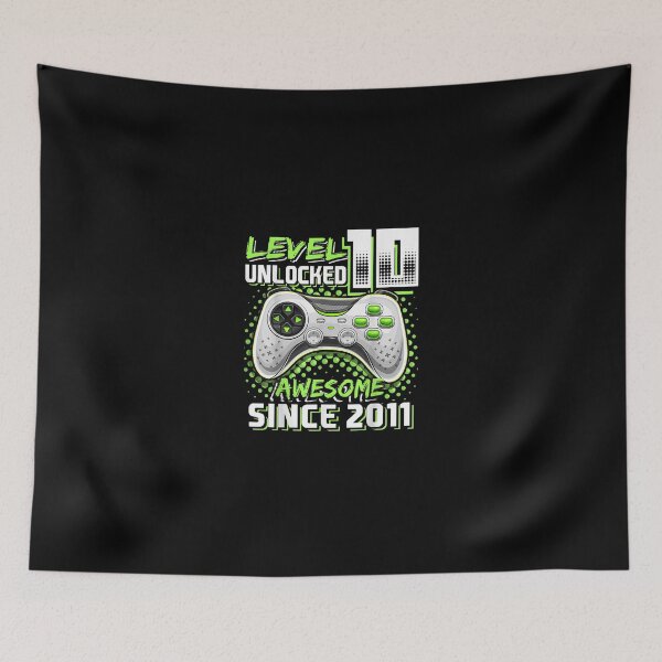 Item preview, Level 10 Unlocked Awesome 2011 Video Game 10th Birthday designed and sold by SeyedshiNaia.