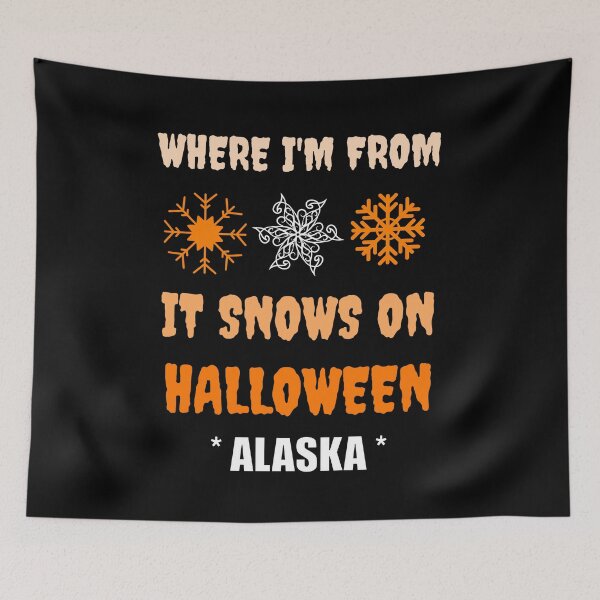 Item preview, Snow On Halloween In Alaska designed and sold by artfulnotebook.