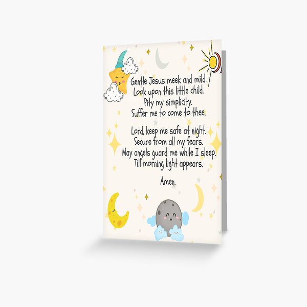 Item preview, Children Prayer - Gentle Jesus Prayers  designed and sold by Tovahblue.
