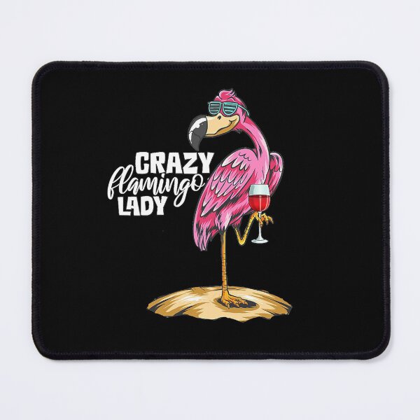 Item preview, Crazy Flamingo Lady Flamingo Wine Lover Fun Party Drinking designed and sold by ZorraZaid.