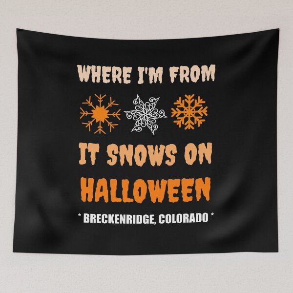 Item preview, Snow On Halloween In Breckenridge designed and sold by artfulnotebook.