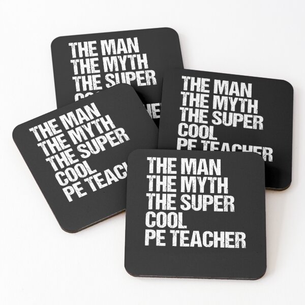 Item preview, The Man The Myth The Super Cool PE Teacher Fitness Educator designed and sold by Nessshirts.