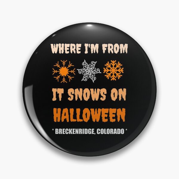 Item preview, Snow On Halloween In Breckenridge designed and sold by artfulnotebook.