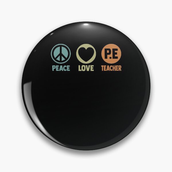 Item preview, Peace Love PE Teacher PE Instructors Physical Education designed and sold by Nessshirts.