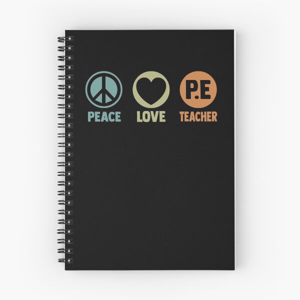 Item preview, Peace Love PE Teacher PE Instructors Physical Education designed and sold by Nessshirts.