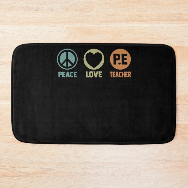 Item preview, Peace Love PE Teacher PE Instructors Physical Education designed and sold by Nessshirts.