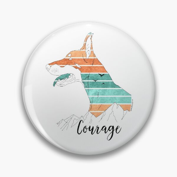 Item preview, Doberman Courage - Black Line art designed and sold by Art by RK (prev. AnimalArtist).