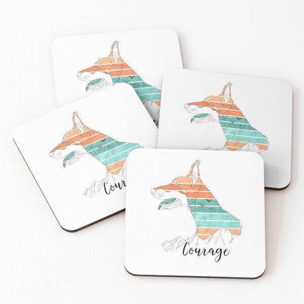 Item preview, Doberman Courage - Black Line art designed and sold by AnimalArtist.